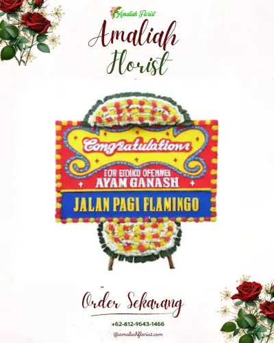 Bunga Papan Congratulation di Morokrembangan